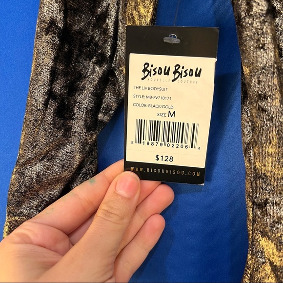 NWT Bisou Bisou the LIV bodysuit Medium - Picture 2 of 9